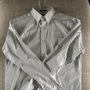 Banana Republic Men's Gingham Dress Shirt Sz: Medium